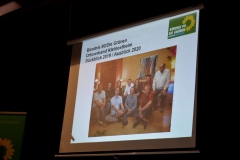 Vortrag von Tino über die Aktivitäten der Kleinostheimer Grünen