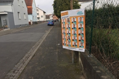 Auch hier wird der Gehweg eng gemacht