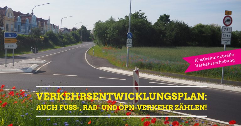 Verkehrs-Entwicklungs-Plan: Auch Rad-, Fuß- und ÖPN-Verkehr zählen!﻿