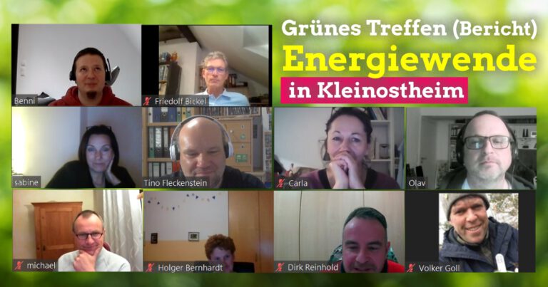 Bericht zum Grünen Treffen mit dem Schwerpunkt „Energiewende“ vom 06.11. – (Teil 1)