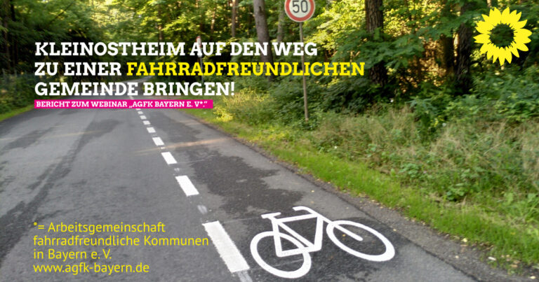 Kleinostheim auf den Weg zu einer fahrradfreundlichen Gemeinde bringen!