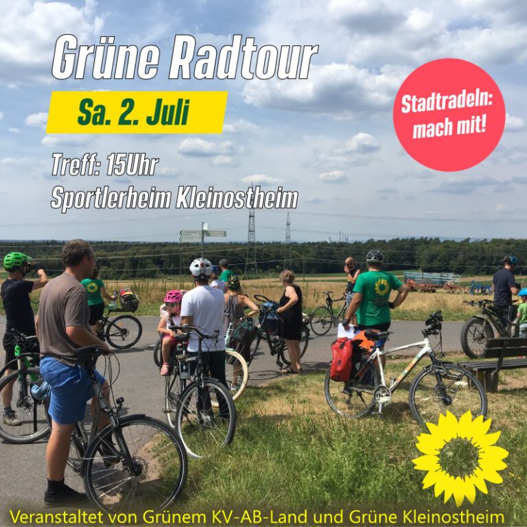 Grüne Radtour zum Stadtradeln im Landkreis Aschaffenburg