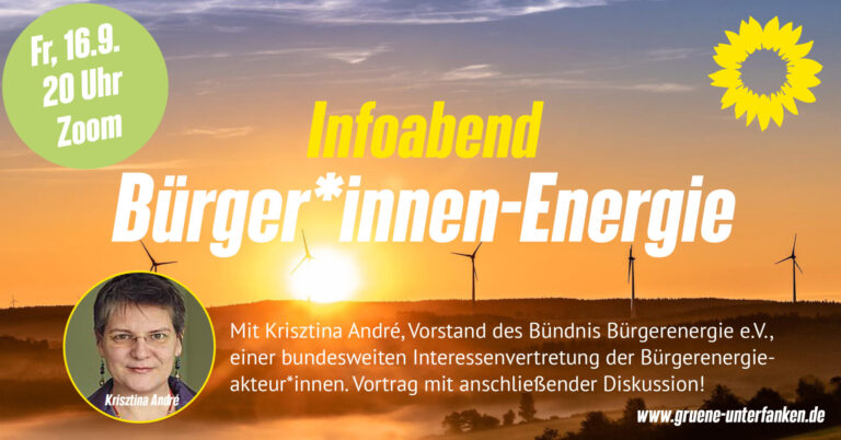Online-Vorstellung des Bündnis Bürgerenergie e.V. mit Krisztina André