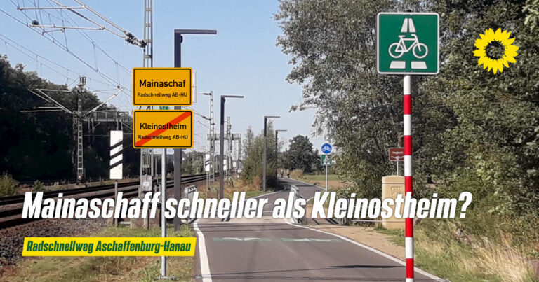 Radschnellweg AB-HU: Mainaschaff schneller als Kleinostheim?