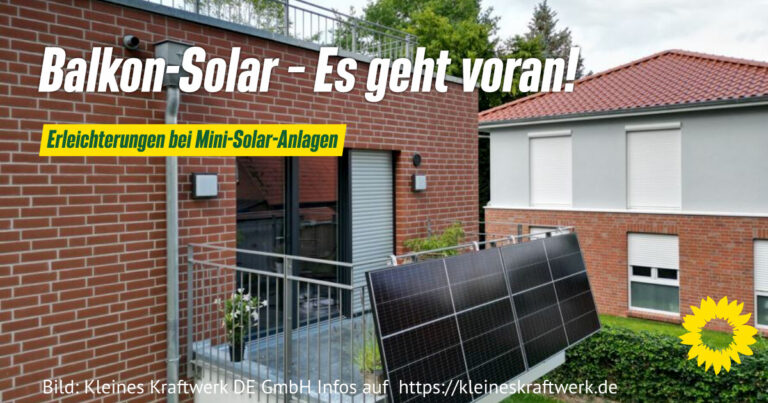 Balkon-Solar – Es geht voran!