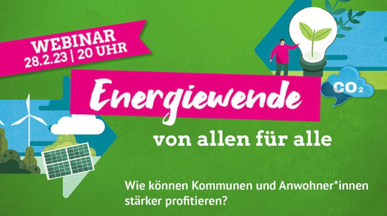 Tipp: Webinar „Für eine Energiewende für alle von allen“