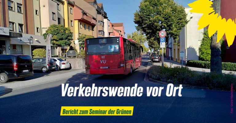 Verkehrswende vor Ort – Seminar der Landkreis-Grünen