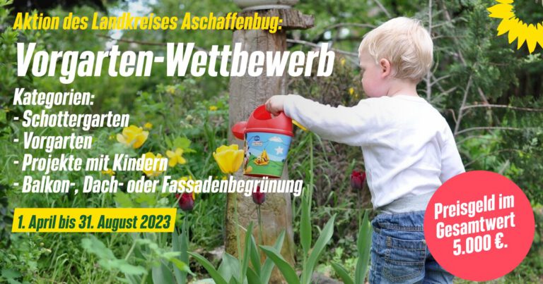 Landkreis AB: Vorgarten-Wettbewerb 2023 ab 01.04  bis 31.08.’23