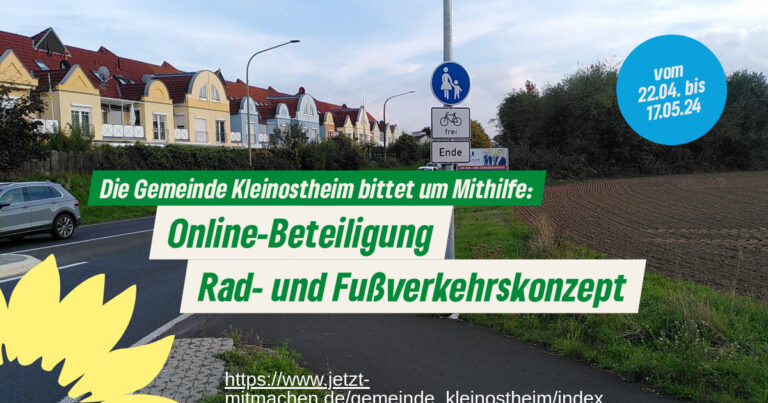 Online-Beteiligung Rad- und Fußverkehrskonzept