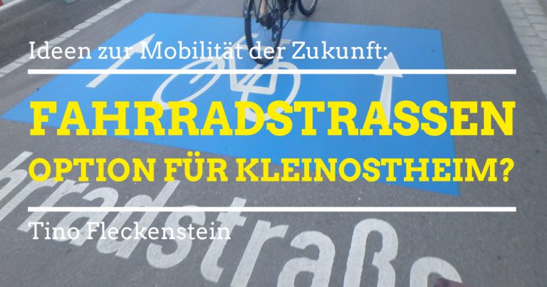 Fahrradstraßen – Eine Option für Kleinostheim?﻿