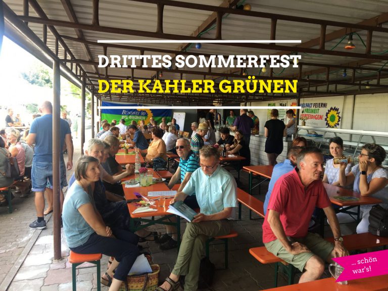 Impressionen vom 3. Sommerfest der Grünen-Kahl