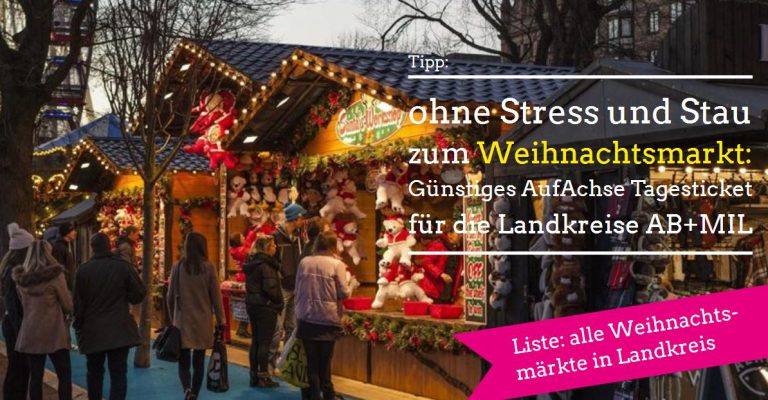 Ohne Stress und Stau zum Weihnachtsmarkt