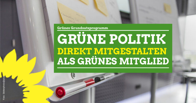 Politik direkt mitgestalten – als grünes Mitglied