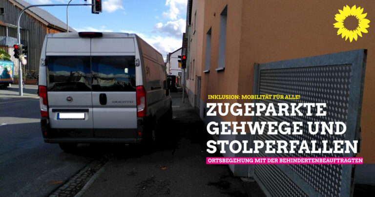 Zugeparkte Gehwege und Stolperfallen