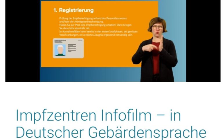 Video zur Impfung in Gebärdensprache