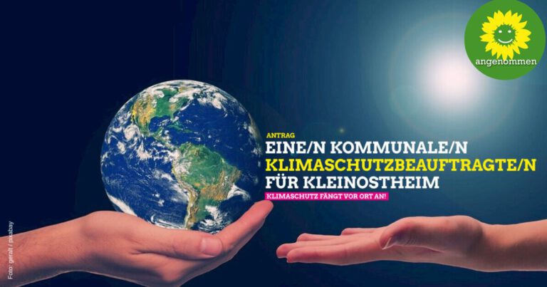 Eine/n Kommunale/n Klimaschutzbeauftragte/n für Kleinostheim