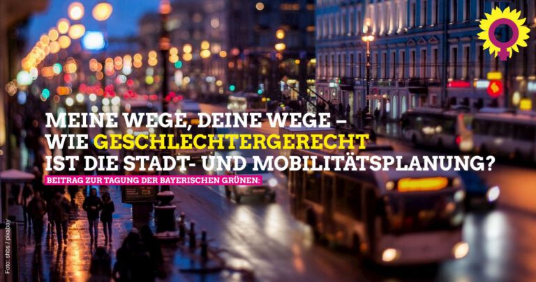 Meine Wege, deine Wege – Wie geschlechtergerecht ist die Stadt- und Mobilitätsplanung?