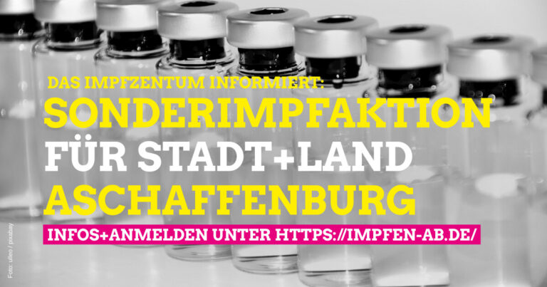 Aktuelle Info vom Impfzentrum: Sonderimpfaktion