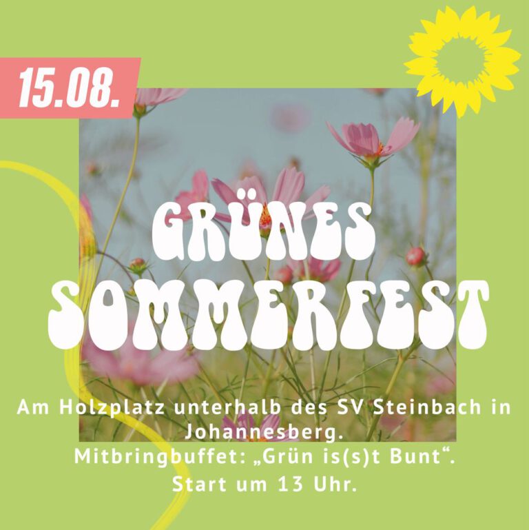 Grünes Sommerfest des Kreisverbandes