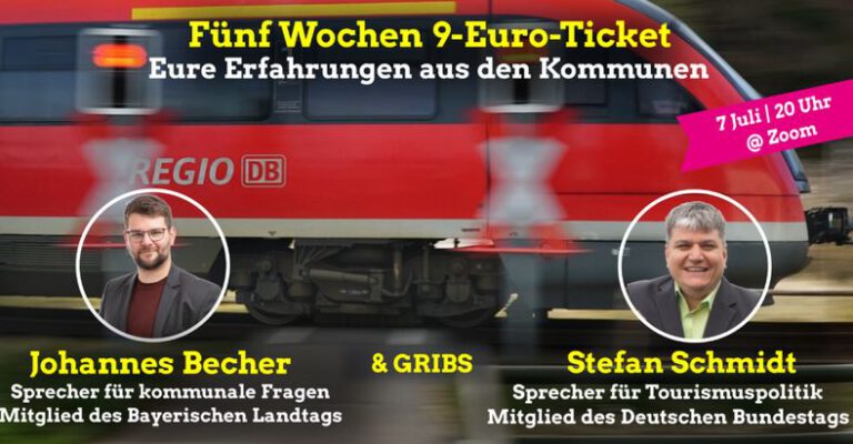 Kommunalpolitischer Stammtisch: Erfahrungen mit dem 9€ Ticket