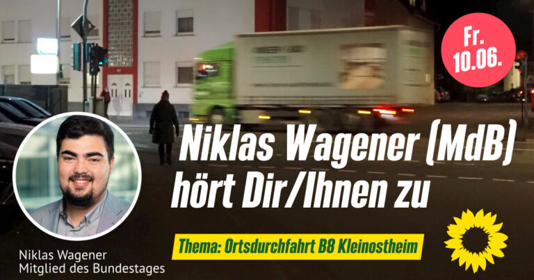 B8-Ortsdurchfahrt: Niklas Wagener (MdB) hört Dir/Ihnen zu