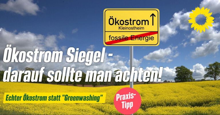 Ökostrom Siegel – darauf sollte man achten!