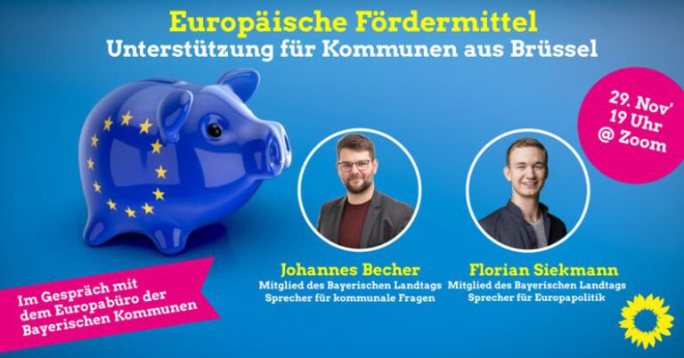 Online Fachgespräch: Europäische Fördermittel – Unterstützung für Kommunen aus Brüssel