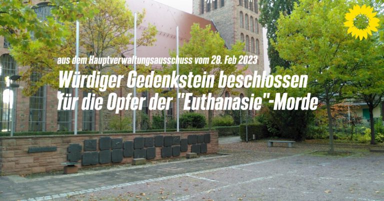 Würdiger Gedenkstein beschlossen