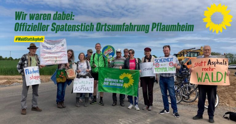 Wir waren dabei: Offizieller Spatenstich Ortsumfahrung Pflaumheim