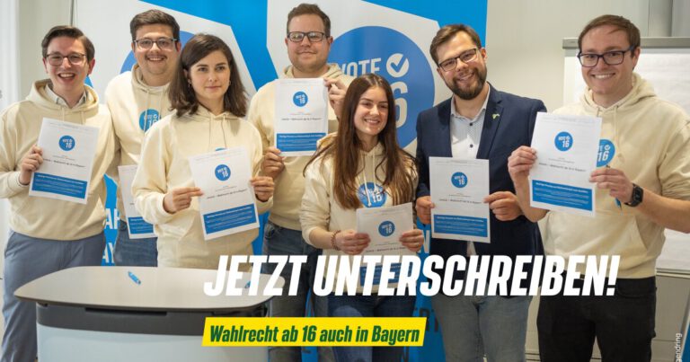 Jetzt unterschreiben: Wahlrecht ab 16