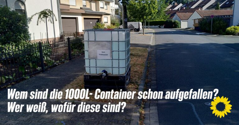 Wem sind die 1000L- Container schon aufgefallen?