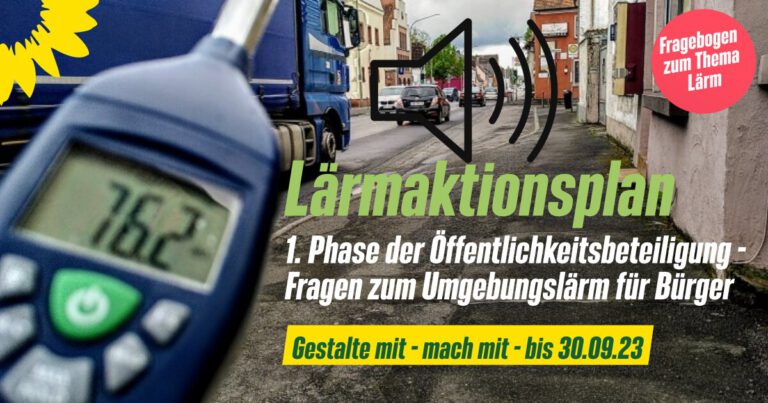 Öffentlichkeitsbeteiligung: Lärmaktionsplan in Bayern