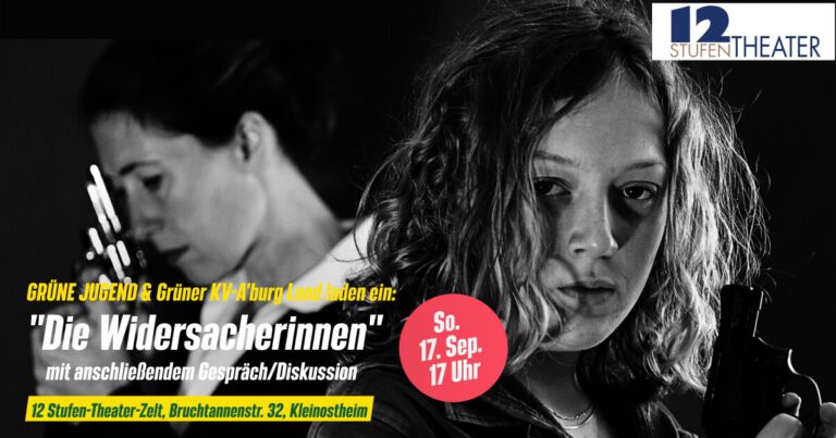 12-Stufentheater führt auf „die Widersacherinnen“ mit themenbezogenen Gesprächen/Diskussionen