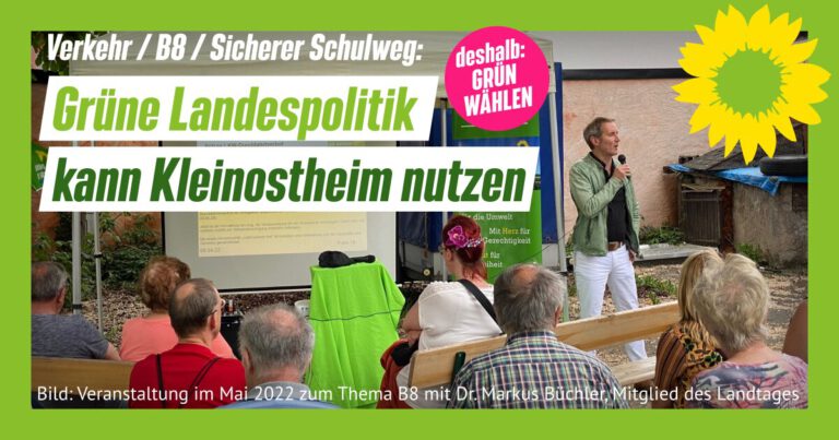 Grüne Landespolitik kann Kleinostheim nutzen