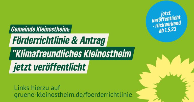 jetzt veröffentlicht: Förderrichtlinie