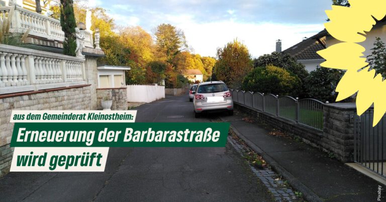 Erneuerung der Barbarastraße wird geprüft