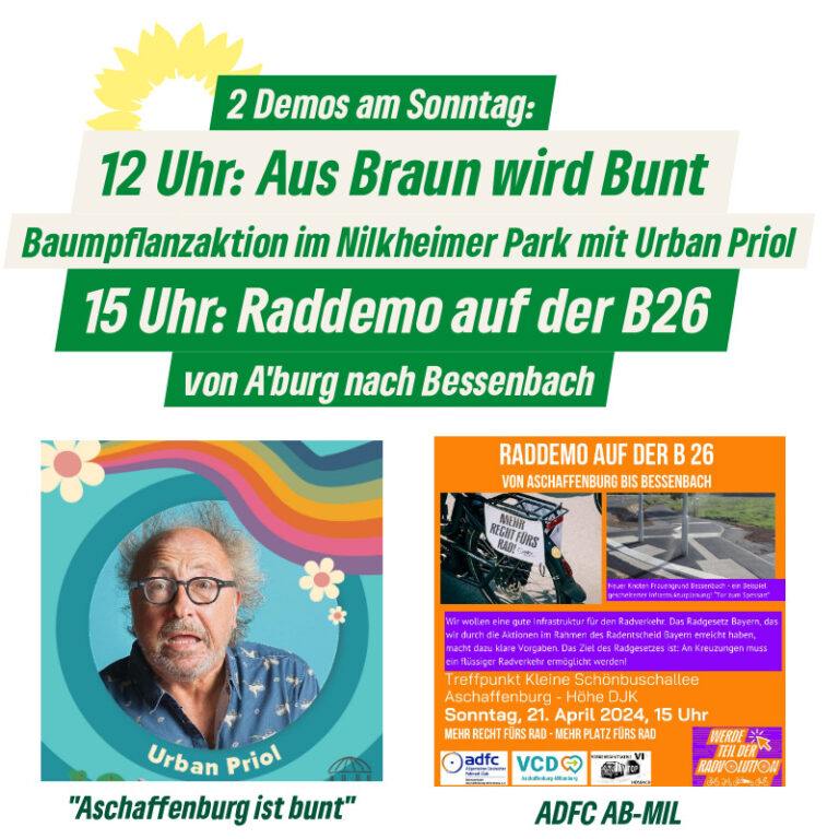 Tipp: 2 Demos am Sonntag, 21.04.