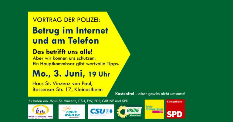 Polizei-Vortrag “Betrug im Internet und am Telefon“