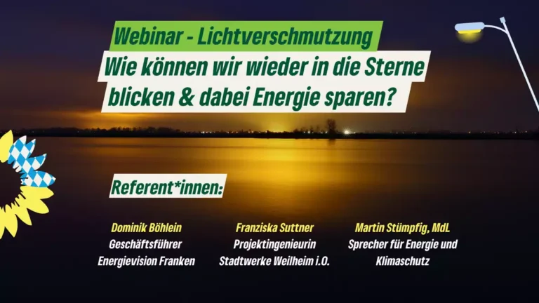 Lichtverschmutzung – Wie können wir wieder in die Sterne blicken und dabei Energie sparen?