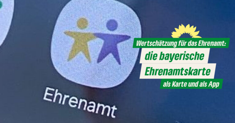 Wertschätzung für das Ehrenamt bietet die Bayerische Ehrenamtskarte