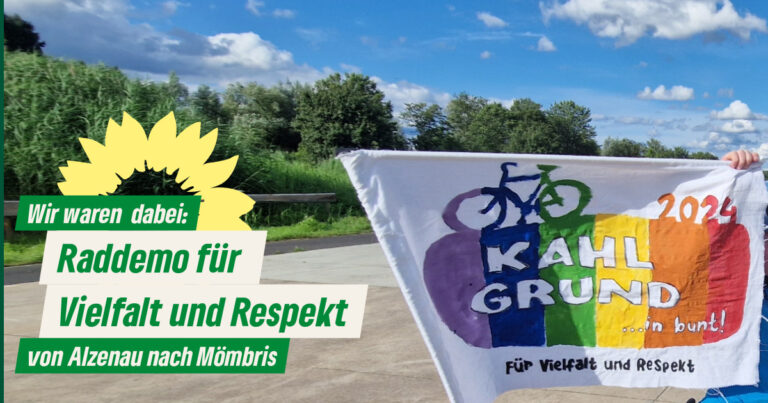 Impressionen von der Fahrraddemo 2024 für Vielfalt und Respekt