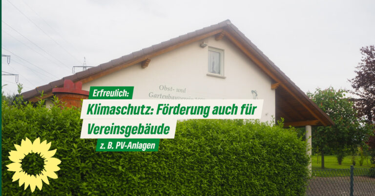 Klimaschutz: Förderung auch für Vereinsgebäude