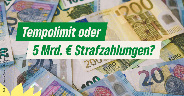 Drohende Strafzahlungen oder doch lieber Tempolimit?