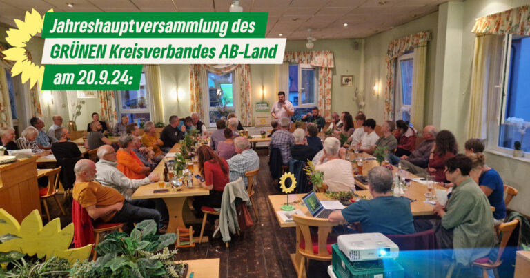 Einstimmige Voten und gute Stimmung bei Jahreshauptversammlung des GRÜNEN Kreisverbands