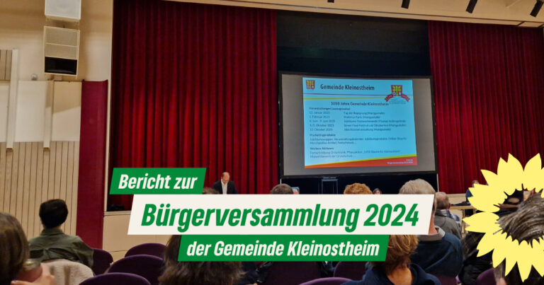 Themen aus der Bürgerversammlung 2024