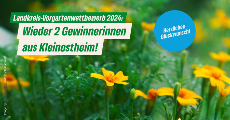 Vorgartenwettbewerb: wieder Gewinnerinnen aus Kleinostheim