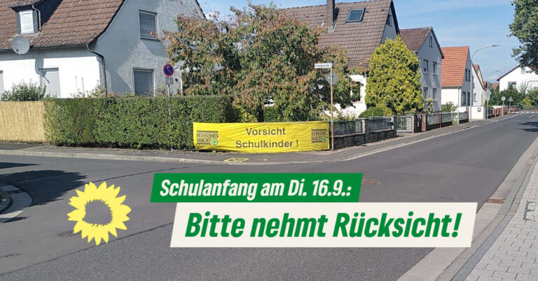 Schulanfang: Bitte Rücksicht nehmen