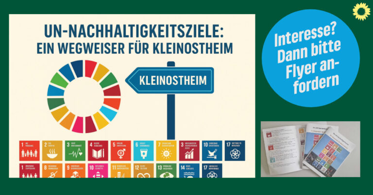 Die UN-Nachhaltigkeitsziele –Ein Wegweiser für Kleinostheim?