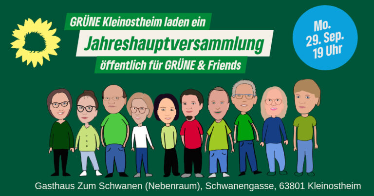 Jahreshauptversammlung der Grünen Kleinostheim