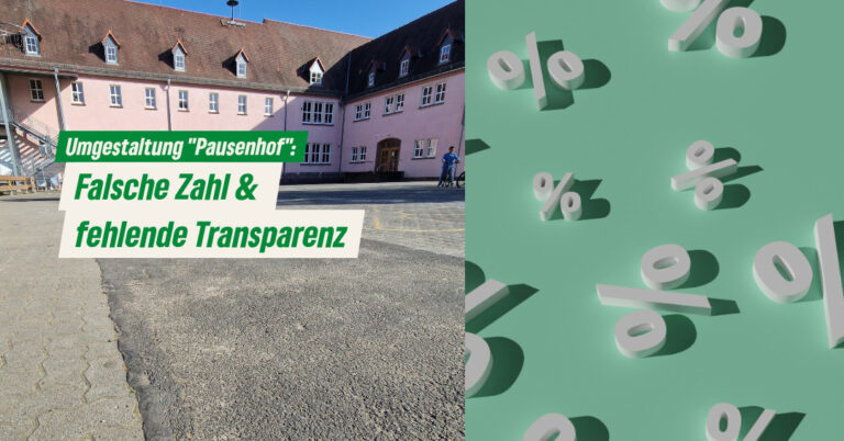 Umgestaltung des „Pausenhofs“: falsche Zahl, wenig Transparenz